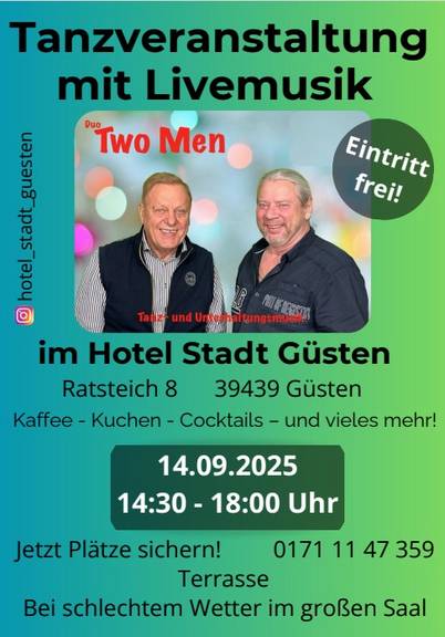 Flyer   Hotel Stadt Güsten   14.09.2025